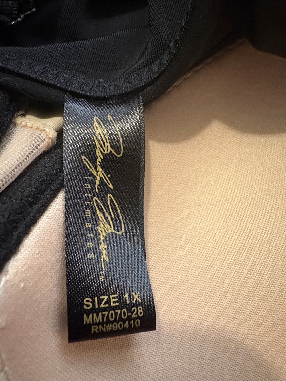 Marilyn Monroe 1X Black Lace Slip Dress Women's Intimates - Picture 3 of 3